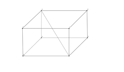 Hình minh họa Cho hình hộp chữ nhật $\Large ABC\text{D}.A'B'C'D'$ có $\Large AB=a$, 