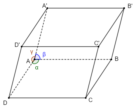 Hình đáp án 1. Cho hình hộp $\Large ABCD.A'B'C'D'$ có các cạnh bằng $\Large 2a.$ Biết