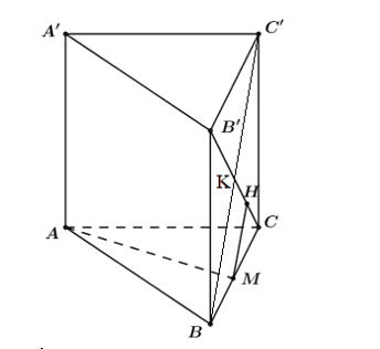 Hình đáp án 1. Cho hình lăng trụ đều ABC.A’B’C’ có tất cả các cạnh bằng a. Gọi M là t