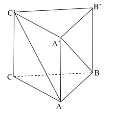 Hình minh họa Cho hình lăng trụ đều ABC.A'B'C' có tất cả các cạnh có độ dài bằng 2 (