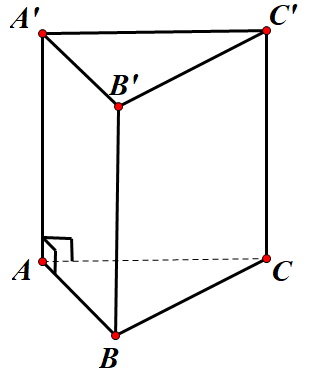 Hình đáp án 1. Cho hình lăng trụ đứng có đáy là tam giác đều cạnh bằng $\Large a$, cạ