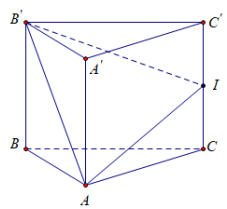 Hình đáp án 1. Cho hình lăng trụ đứng $\Large ABC.A'B'C'$ có $\Large AA'=AB=AC=1$ và 