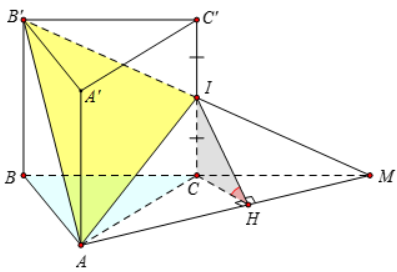 Hình đáp án 1. Cho hình lăng trụ đứng $\large ABC.A'B'C'$ có $\large AB=AC=a,\widehat