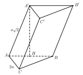 Hình đáp án 1. Cho hình lăng trụ $\large ABC.A'B'C'$ có đáy $\large ABC$ là tam giác 