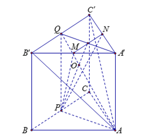 Hình đáp án 1. Cho hình lăng trụ tam giác đều ABC.A’B’C’ có $\large AB=2\sqrt{3}$ và 