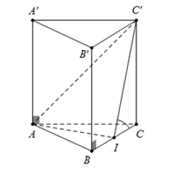 Hình đáp án 1. Cho hình lăng tụ đứng ABC.A’B’C’, đáy ABC là tam giác đều cạnh a. Gọi 