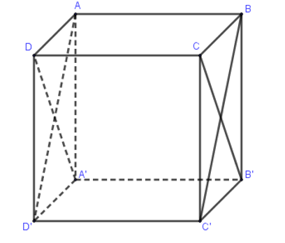 Hình đáp án 1. Cho hình lập phương ABCD.A’B’C’D’. Góc giữa hai mặt phẳng (A’B’CD) và 