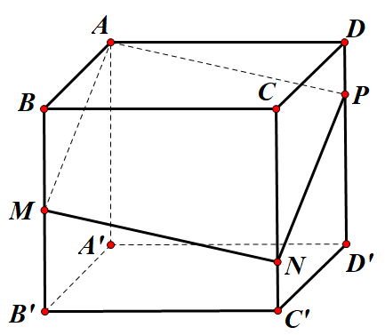 Hình đáp án 1. Cho hình lập phương $\Large ABCD.A{}'B{}'C{}'D{}'$ cạnh $\Large 2a$. G