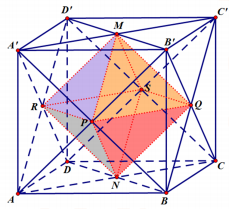 Hình đáp án 1. Cho hình lập phương $\Large ABCD.A'B'C'D'$ có cạnh bằng $\Large a$. Gọ