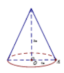 Hình đáp án 1. Cho hình nón có bán kính đáy là 4 a , chiều cao 3 a . Diện tích toàn p