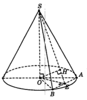 Hình đáp án 1. Cho hình nón đỉnh S có đáy là hình tròn tâm O , bán kính R . Dựng hai 