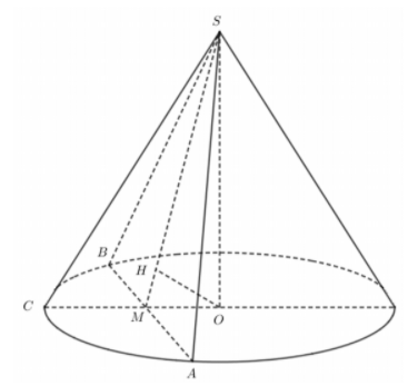 Hình đáp án 1. Cho hình nón đỉnh S, đáy là đường tròn tâm O, chiều cao bằng $\Large a