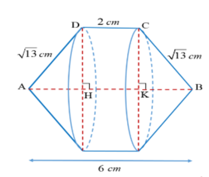 Hình đáp án 1. Cho hình thang cân ABCD , AB // CD , AB = 6 cm , CD = 2 cm , $\large A