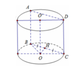 Hình đáp án 1. Cho hình trụ có bán kính bằng R và chiều cao bằng $\large \dfrac{3R}{2