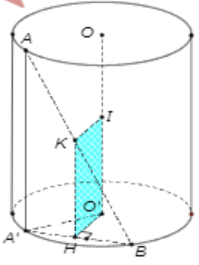 Hình đáp án 1. Cho hình trụ có bán kính đáy R và chiều cao R , lấy hai điểm A, B nằm 