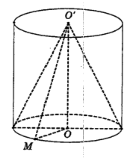 Hình đáp án 1. Cho hình trụ có hai đáy là hai hình tròn ( O ) và ( O’ ), chiều cao $\