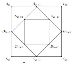 Hình đáp án 1. Cho hình vuông $\Large A_1B_1C_1D_1$ có cạnh bằng 1. Gọi $\Large A_{k+