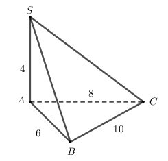 Hình đáp án 1. Cho khối chóp $\large S.ABC$ có $\large SA$ vuông góc với đáy. $\large