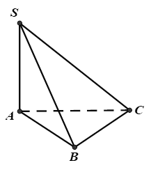 Hình đáp án 1. Cho khối chóp $\Large S.ABC$có đáy $\Large ABC$ là tam giác vuông cân 