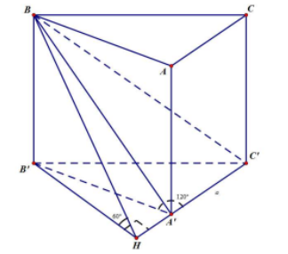 Hình đáp án 1. Cho khối lăng trụ đứng ABC.A'B'C' có đáy ABC là tam giác cân với $\lar