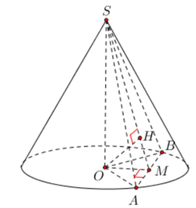 Hình đáp án 1. Cho khối nón (N) có chiều cao h = 20cm, bán kính đáy r = 25 cm. Gọi $\