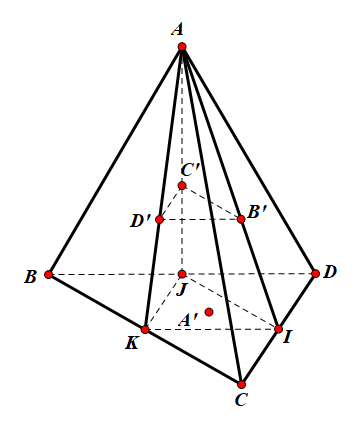 Hình đáp án 1. Cho khối tứ diện ABCD có thể tích bằng 2020. Gọi A', B', C', D' lần lư
