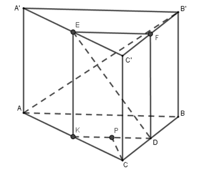 Hình đáp án 1. Cho lăng trụ ABC.A’B’C’ có các mặt bên đều là hình vuông cạnh a. Gọi D