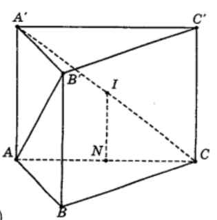 Hình đáp án 1. Cho lăng trụ đứng ABC.A’B’C’ có đáy ABC là tam giác vuông tại B, $\lar