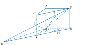 Hình đáp án 1. Cho lăng trụ đứng ABC.A’B’C’ có $\large AB= AC= BB’= a,\, \widehat{BAC