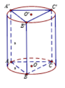 Hình đáp án 1. Cho lăng trụ tam giác đều ABC.A’B’C’ có cạnh đáy bằng a , mặt bên là c