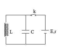 Hình minh họa Cho mạch điện như hình vẽ bên. Cuộn dây thuần cảm có độ tự cảm $L={{4.