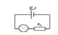 Hình minh họa Cho mạch điện như hình vẽ. Biết E = 12 V, $\Large r = 4\Omega $ bóng đ