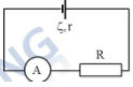 Hình minh họa Cho mạch điện như hình vẽ, biết $\Large r=2\Omega$; $\Large R=13\Omega