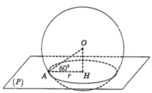 Hình đáp án 1. Cho mặt cầu S(O;R), A là một điểm ở trên mặt cầu ( S ) và ( P ) là mặt