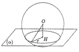 Hình đáp án 1. Cho mặt cầu S(O;R) và mặt phẳng $\large \alpha$. Biết khoảng cách từ O