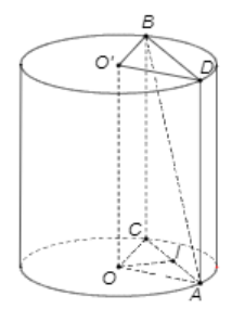 Hình đáp án 1. Cho một hình trụ có bán kính đáy R = 5, chiều cao h = 6. Một đoạn thẳn
