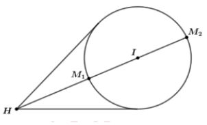 Hình đáp án 1. : Cho số phức z thỏa mãn $\large |z-2-3i|=1$. Giá trị lớn nhất của $\l