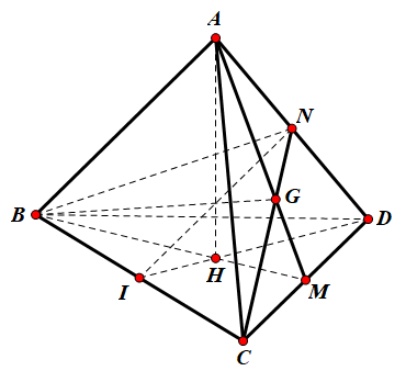 Hình đáp án 1. Cho tứ diện ABCD có AB $\large =a\sqrt{6}$, tam giác ACD đều, hình chi