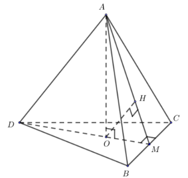 Hình đáp án 1. Cho tứ diện đều $\Large ABCD$ cạnh $\Large a,$ gọi $\Large O$ là tâm đ