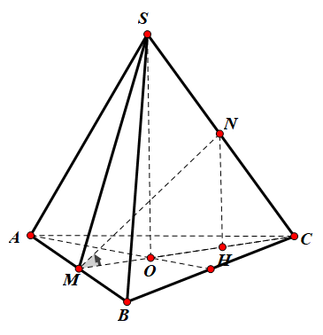 Hình đáp án 1. Cho tứ diện đều SABC cạnh a . Gọi M , N lần lượt là trung điểm của các