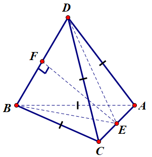 Hình đáp án 1. Cho tứ diện $\large ABCD$ có các cạnh $\large AB=BC=CD=DA=1$ và $\larg