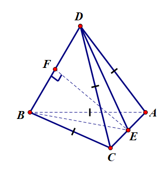 Hình đáp án 1. Cho tứ diện $\large ABCD$ có các cạnh $\large AB=BC=CD=DA=1$ và $\larg