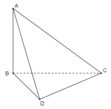 Hình đáp án 1. Cho tứ diện $\Large ABCD$ có cạnh $\Large AB, BC, BD$ vuông góc với nh