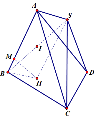 Hình đáp án 1. Cho tứ diện $\large ABCD$ có hình chiếu của $\large A$ lên mặt phẳng $