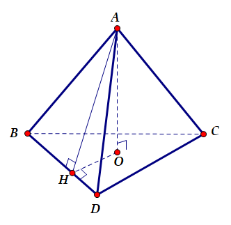 Hình đáp án 1. Cho tứ diện $\large ABCD$ có $\large BD=3$. Hai tam giác $\large ABD$ 