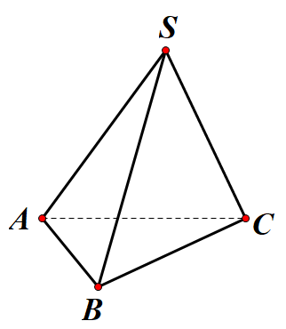 Hình đáp án 1. Cho tứ diện $\Large S.ABC$ có $\Large SA = SB = SC = AB = AC = a; BC =