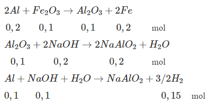 Hình đáp án 1. Đốt nóng một hỗn hợp gồm $\Large Al$ và 16 gam $\Large Fe_{2}O_{3}$ (t