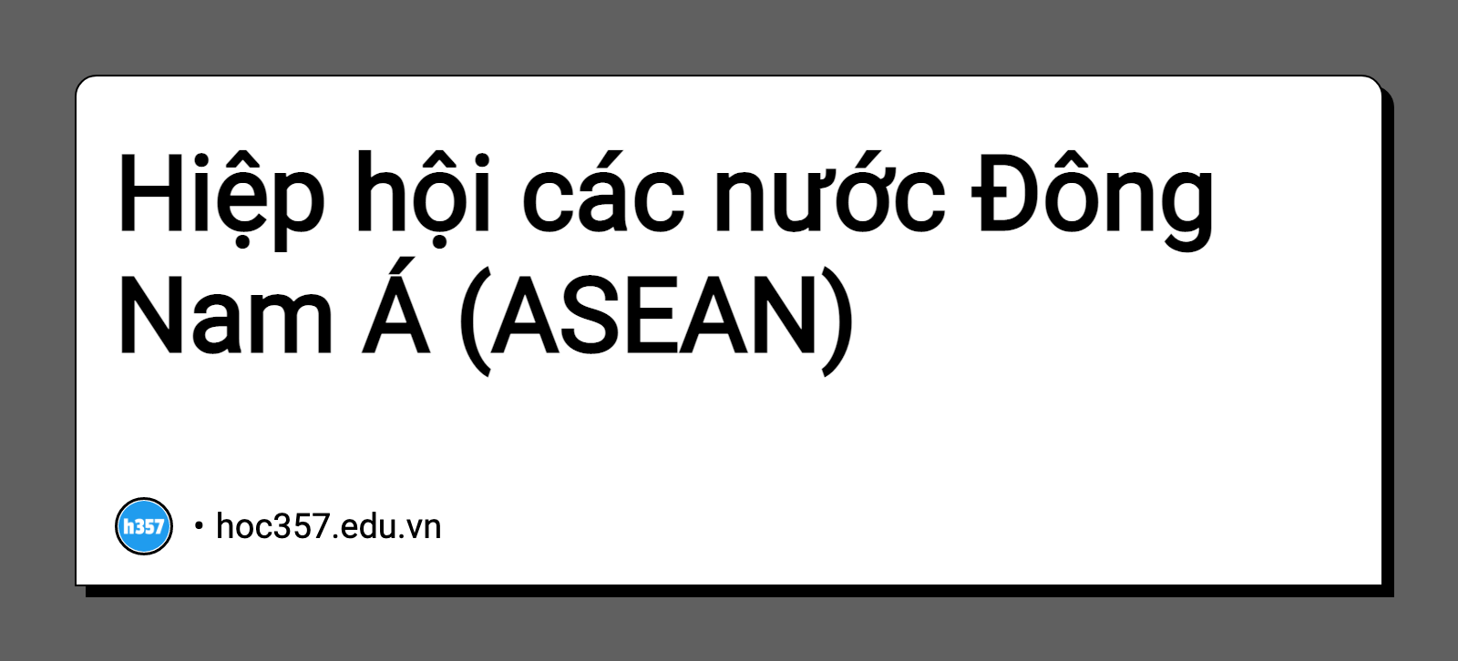 Hình minh họa Hiệp hội các nước Đông Nam Á (ASEAN)