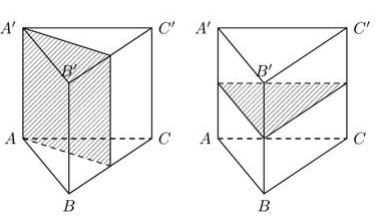 Hình đáp án 1. Hình lăng trụ đứng ABC.A'B'C' có đáy ABC là tam giác vuông cân tại A c