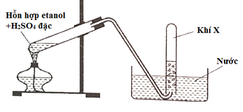 Hình minh họa Hình vẽ sau mô tả thí nghiệm điều chế khí X trong phòng thí nghiệm: X 